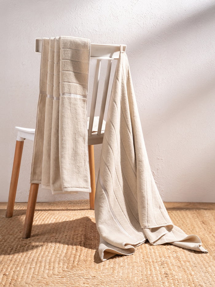 Better-Basic Bath Towels- Pack Of 2 (Serene Beige)