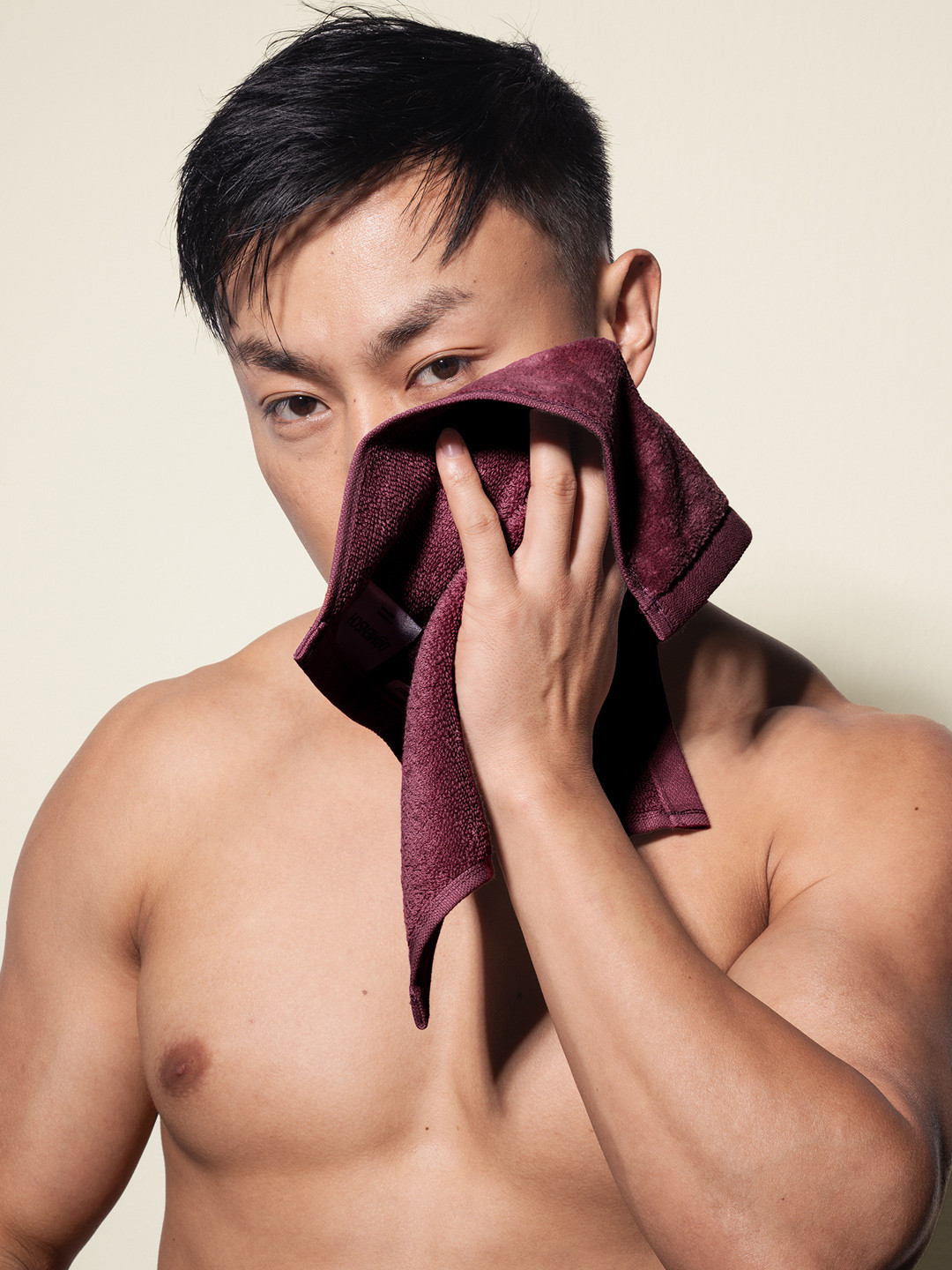 Better-Basic Face Towels- Pack Of 4 (Midday Maroon)