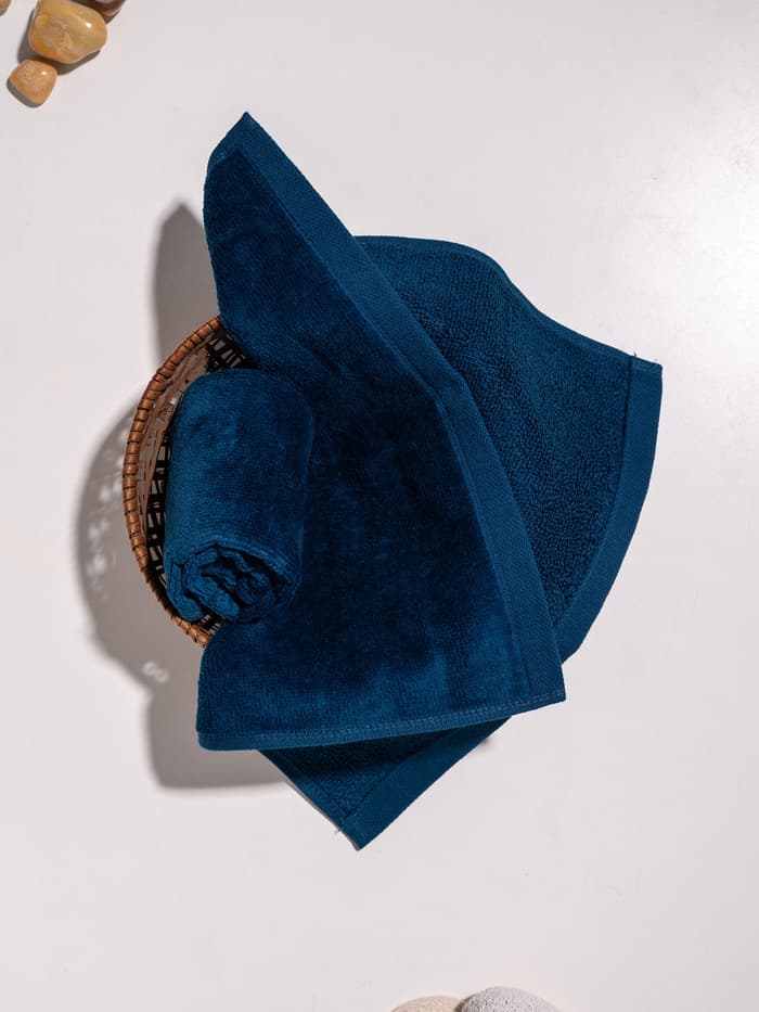 Better-Basic Face Towels- Pack Of 2 (Nightfall Blue)
