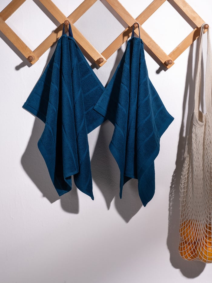 Better-Basic Hand Towels- Pack Of 2 (Nightfall Blue)