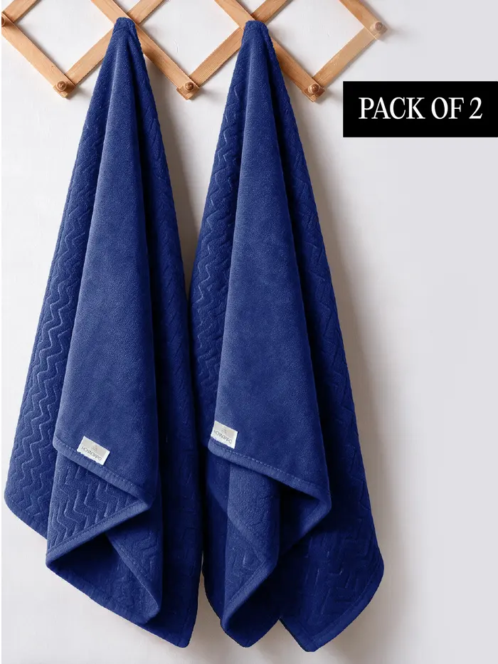 Travel Towel Virtual Pack of 2 Cove Blue free-size