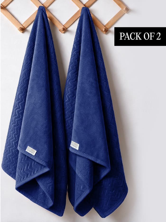 Travel Towel Virtual Pack of 2 Cove Blue free-size
