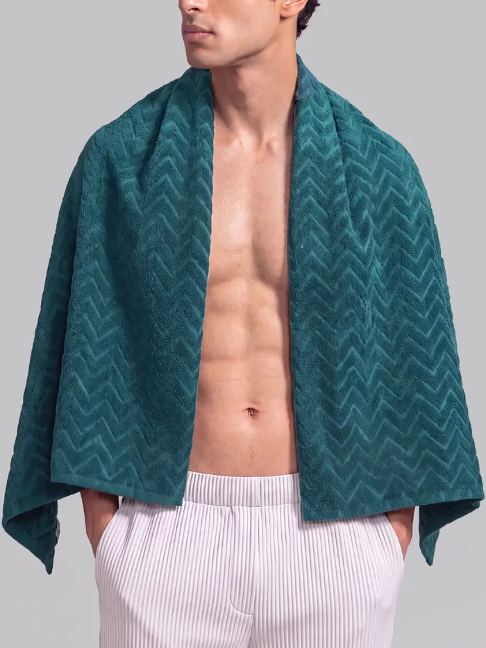 Travel Towel - Solid Coast Teal One Size