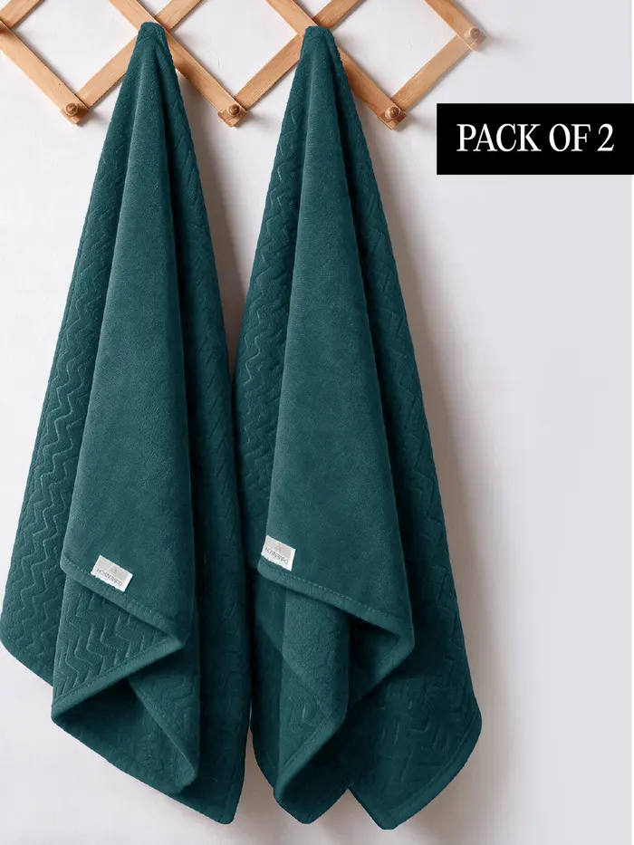 Travel Towel Virtual Pack of 2 Coast Teal free-size