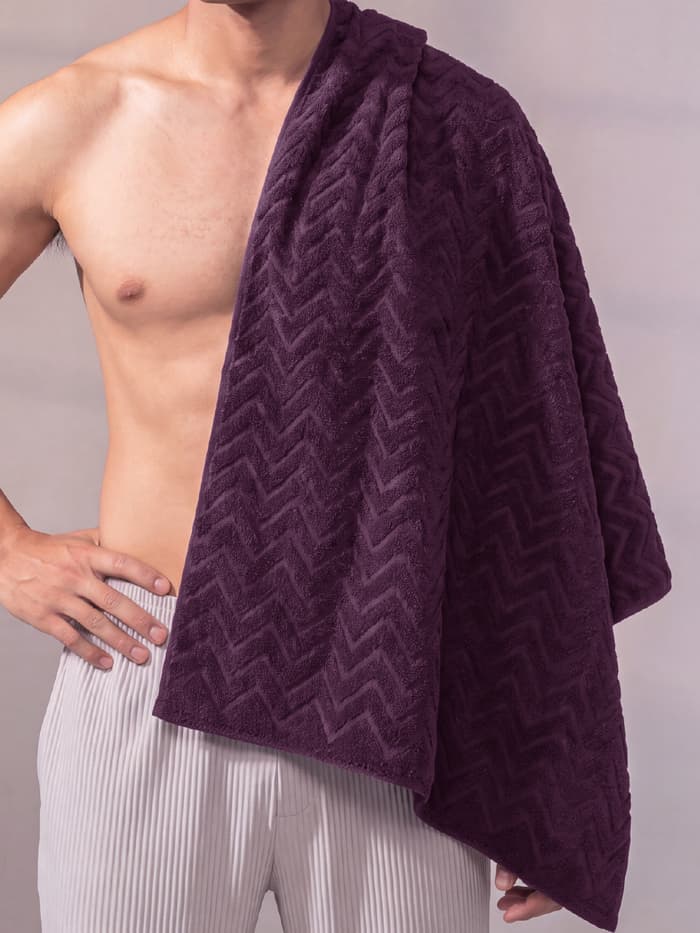 Travel Towel - Solid Red Wine One Size