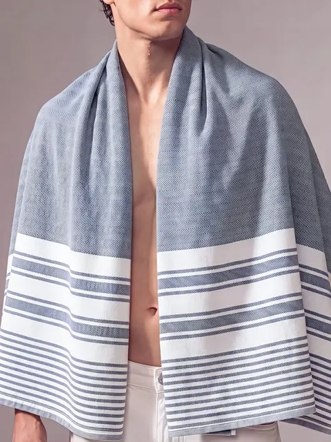 Bamboo Turkish Towel Horizon Blue