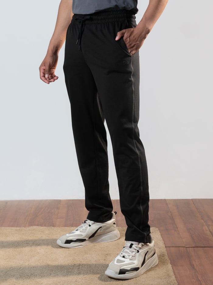 Statement Jersey Track Pant Jet Black