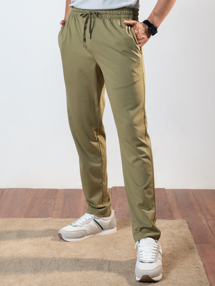 Statement Jersey Track Pant Moss Green