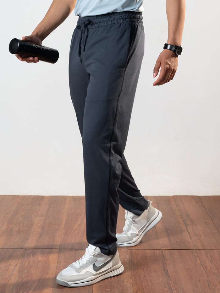 Statement Jersey Track Pant- Mirage Blue