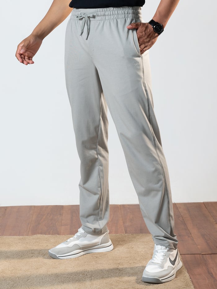 Statement Jersey Track Pant Stone Grey