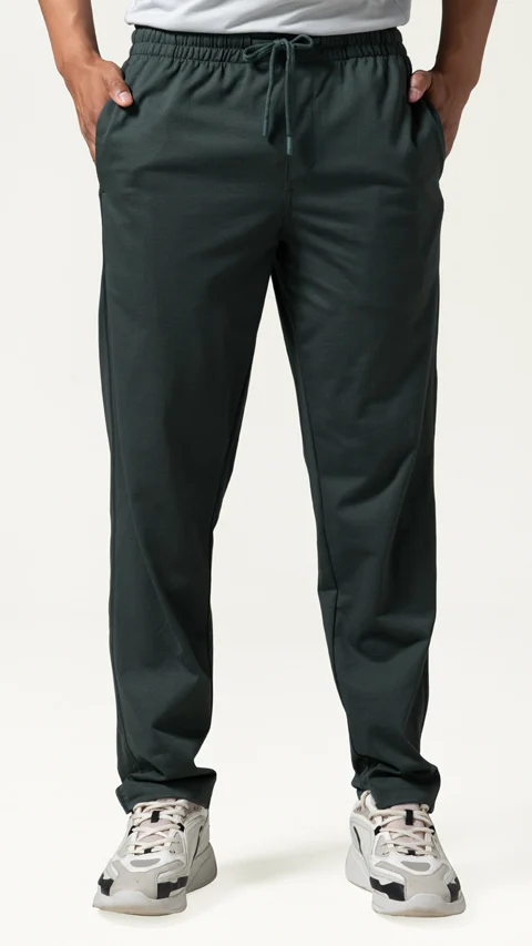 Statement Jersey Track Pant Grey Green