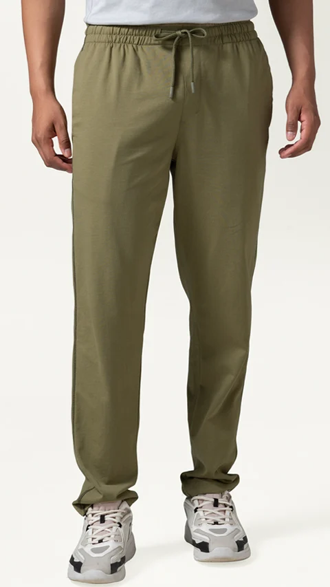 Statement Jersey Track Pant Moss Green