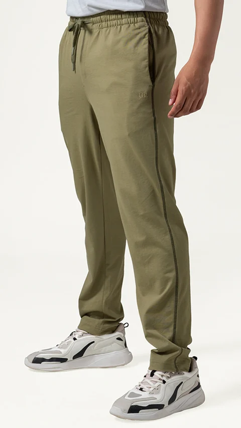 Statement Jersey Track Pant Moss Green