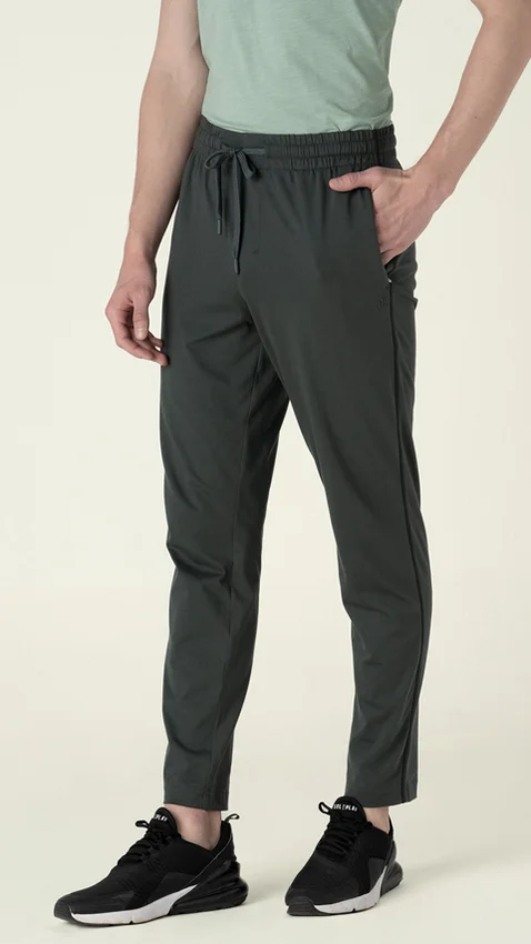 Statement Jersey Track Pant Grey Green