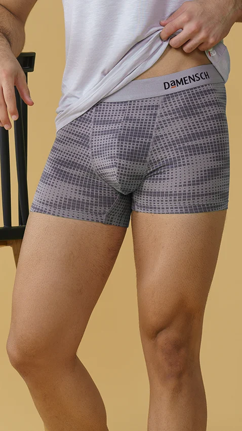 Deo-Soft Trunks Dashed Silver