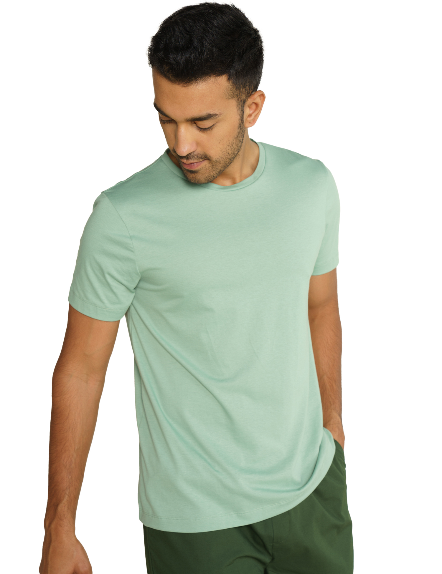 Breeeze Ultra-Light Solid T-Shirt Mint Green