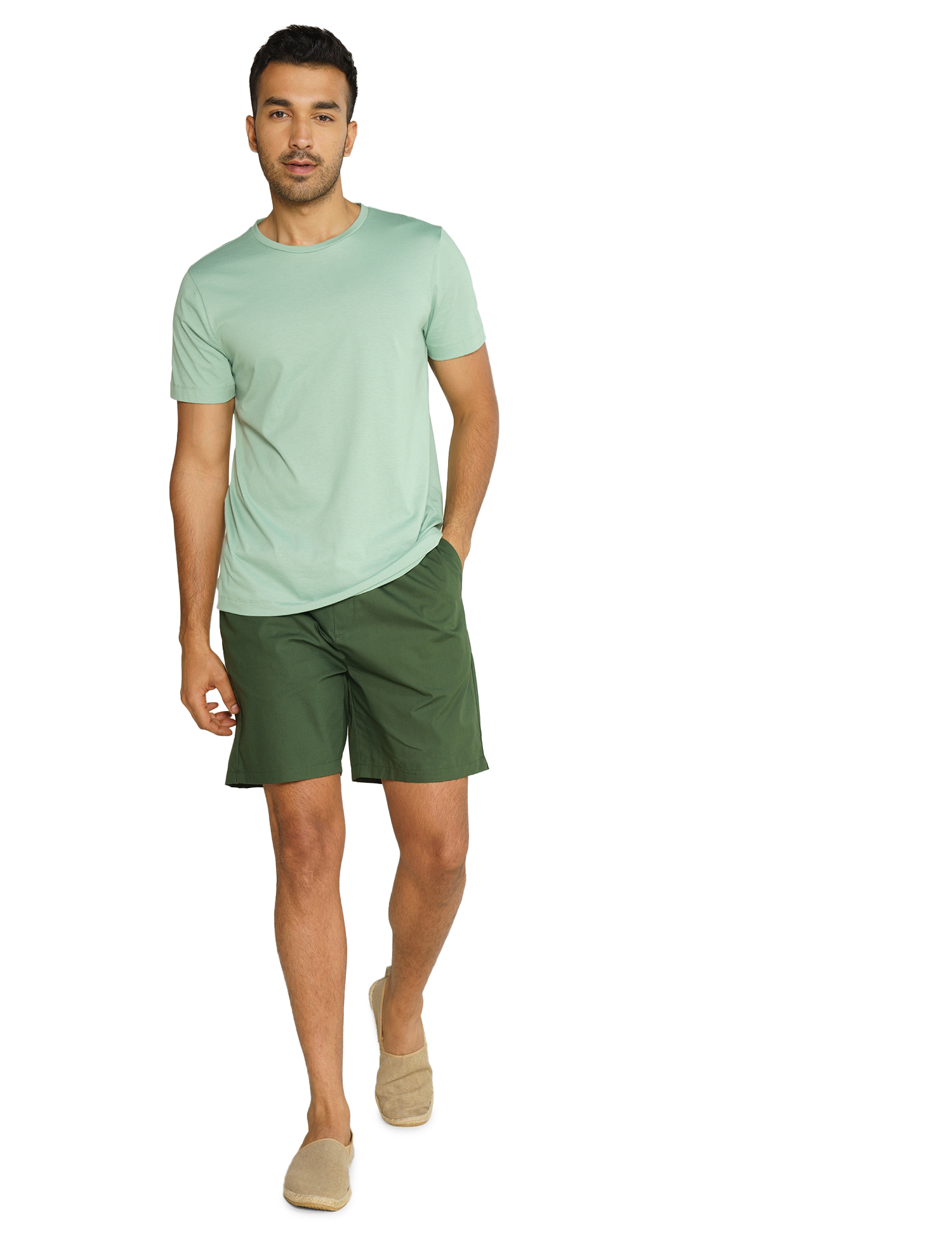 Breeeze Ultra-Light Solid T-Shirt Mint Green