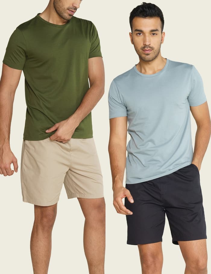 Crew Neck Tshirt Vortex Solid Basic