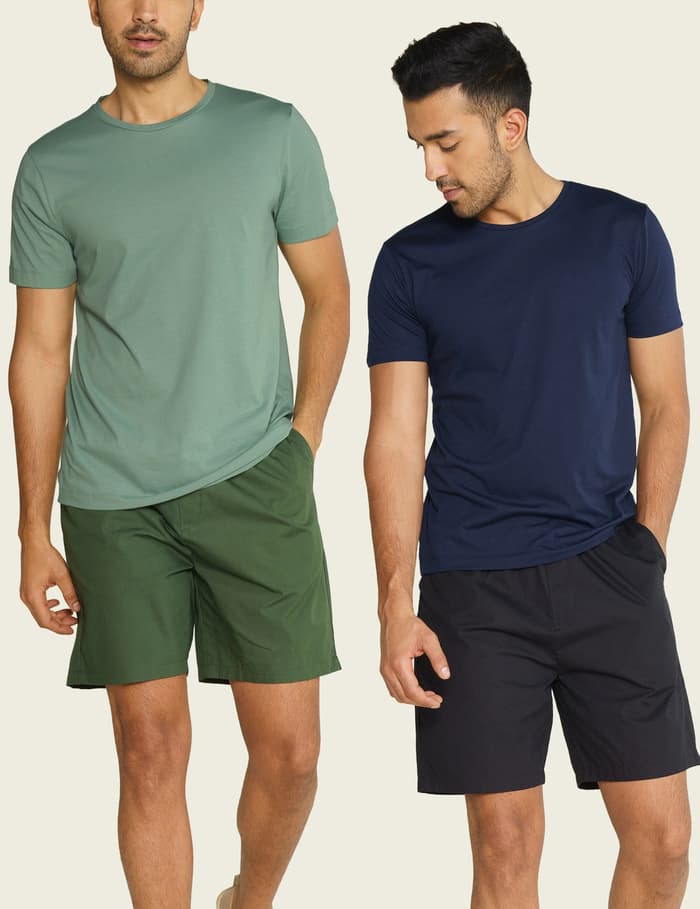 Crew Neck Tshirt Vortex Solid Basic
