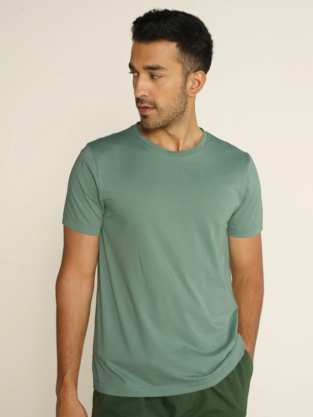 Crew Neck Tshirt Vortex Solid Basic