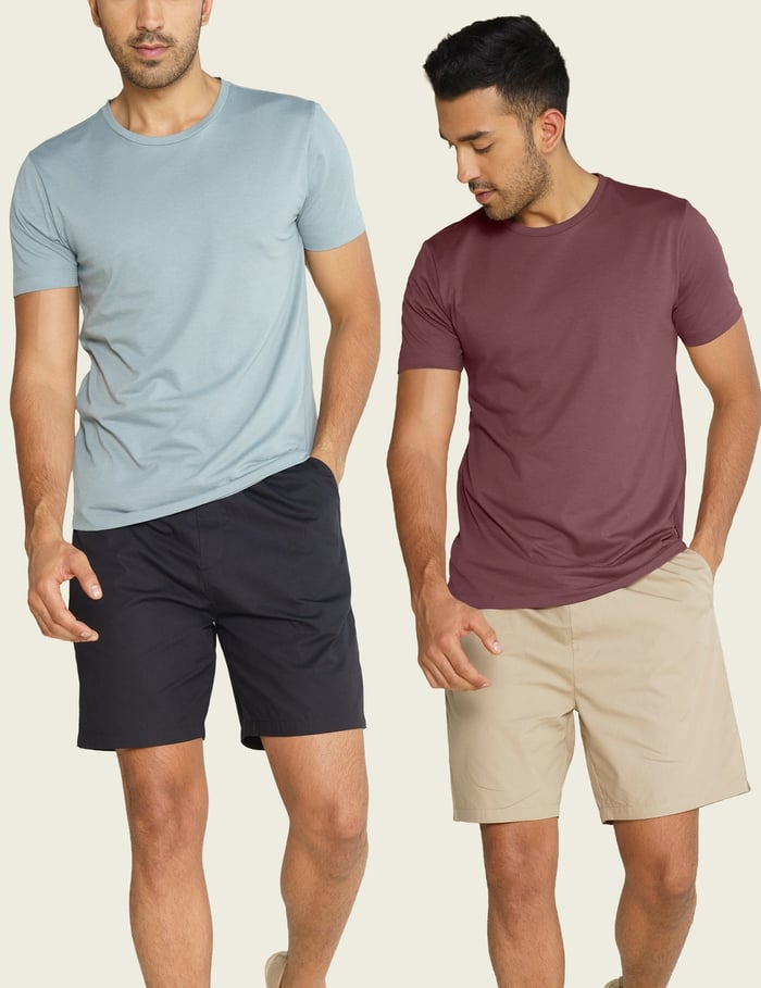 Crew Neck Tshirt Vortex Solid Basic