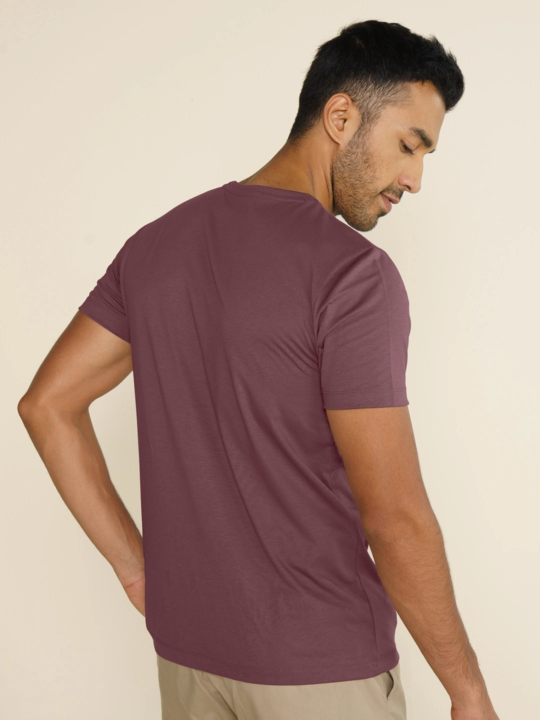 Crew Neck Tshirt Vortex Solid Basic