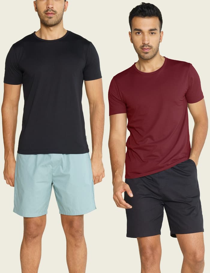Crew Neck Tshirt Vortex Solid Basic