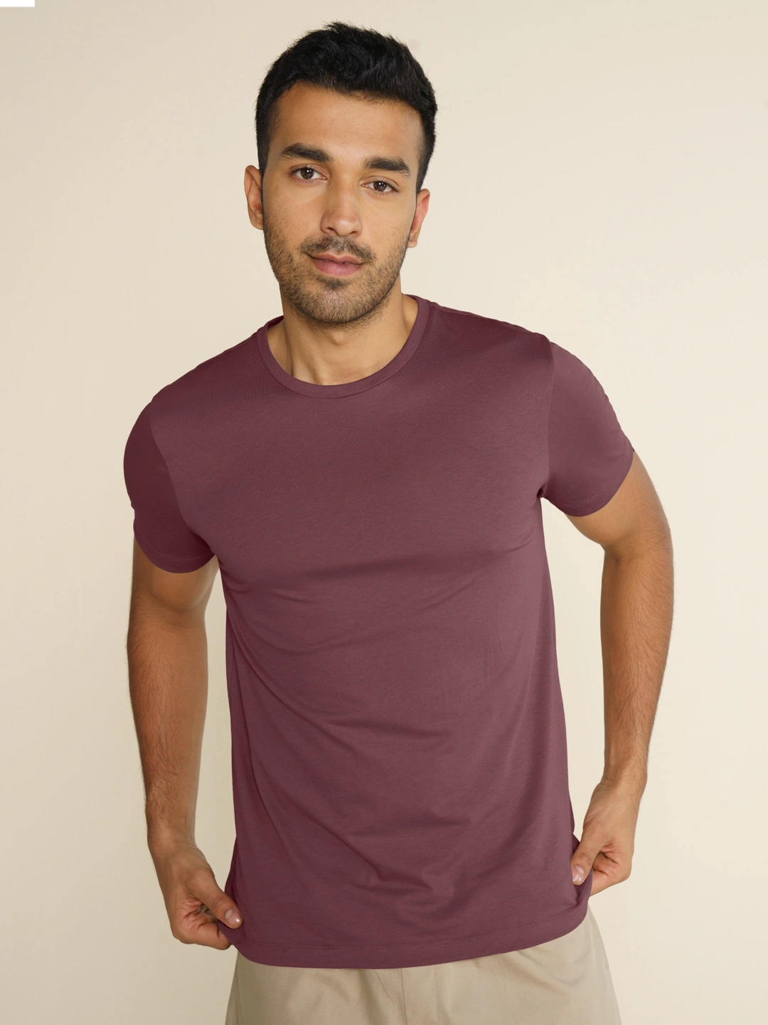 Crew Neck Tshirt Vortex Solid Basic