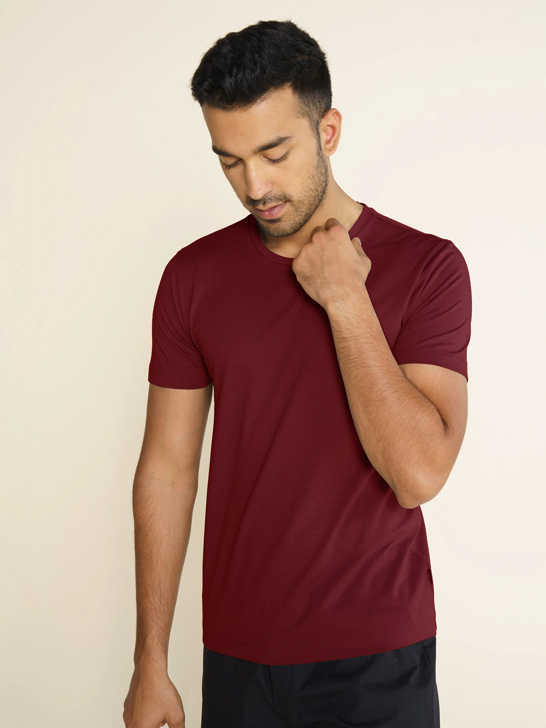 Crew Neck Tshirt Vortex Solid Basic