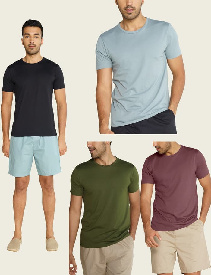 Crew Neck Tshirt Vortex Solid Basic