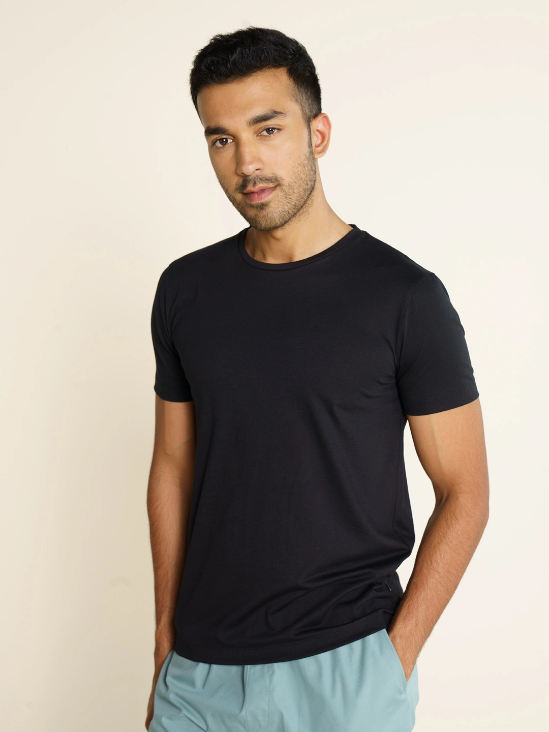 Crew Neck Tshirt Vortex Solid Basic