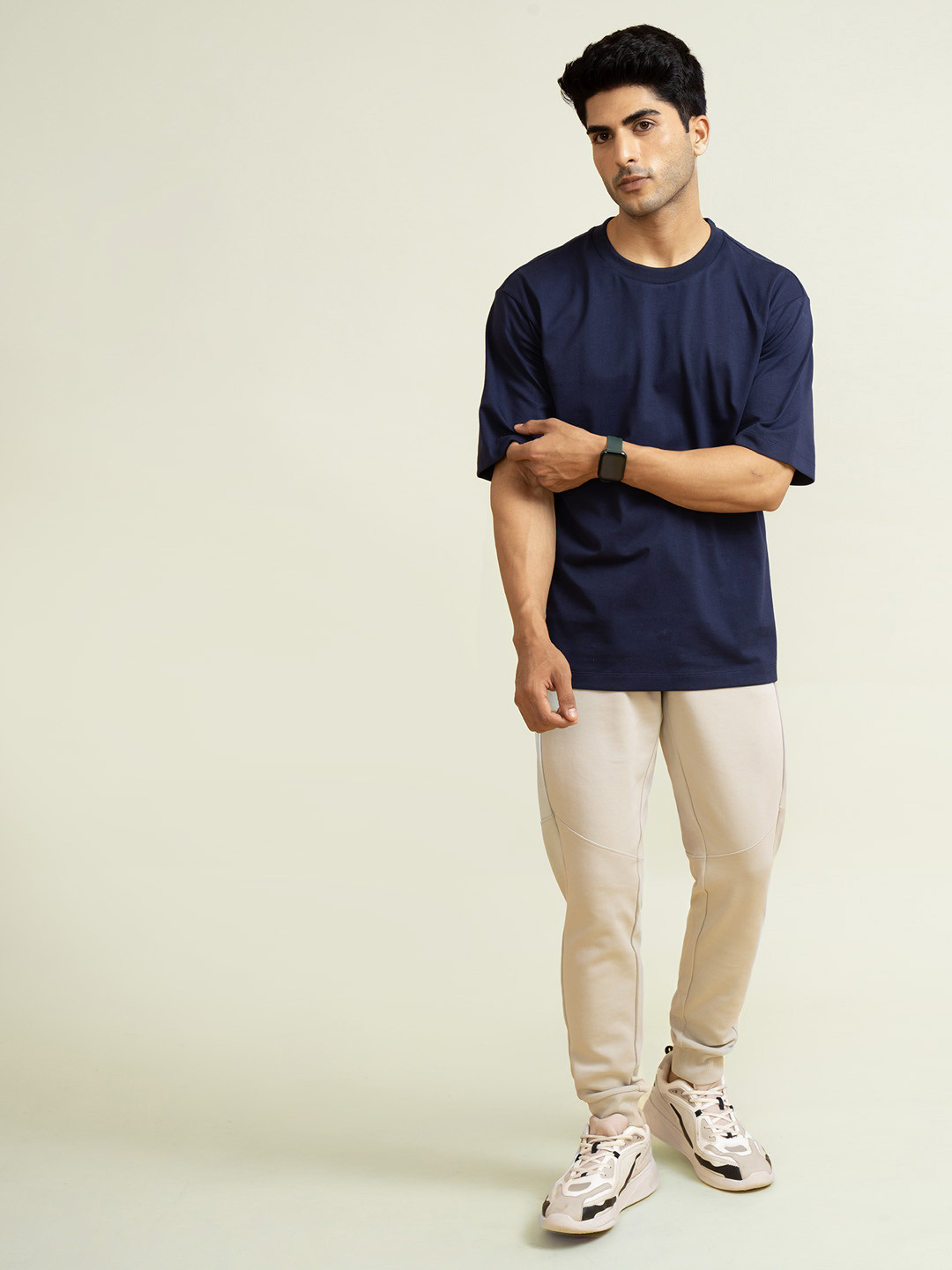 Buy Oversized Solid Tshirt Midnight Blue for Mens | DaMENSCH