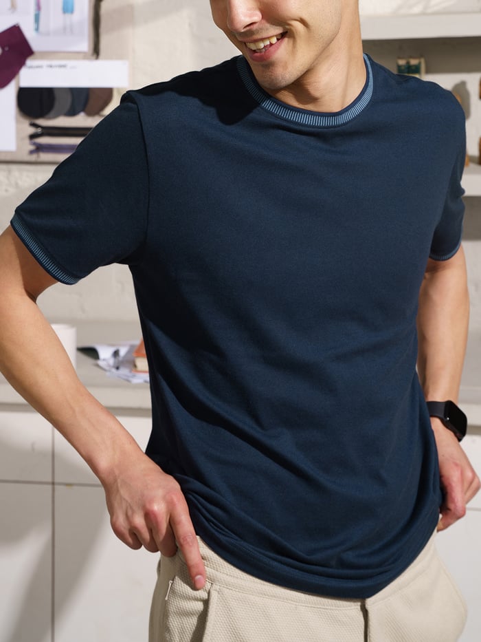 Constant All-Degree Pique T-Shirts Mid Night Blue