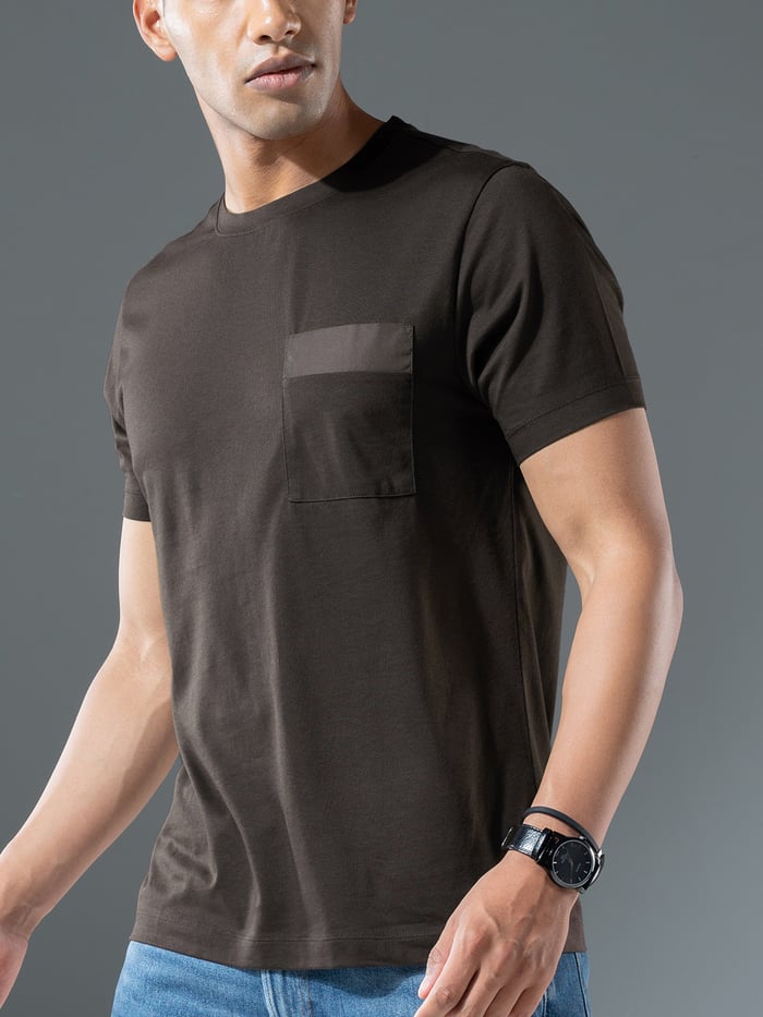 Breeeze Ultra-Light Pocket T-Shirt Black Coffee