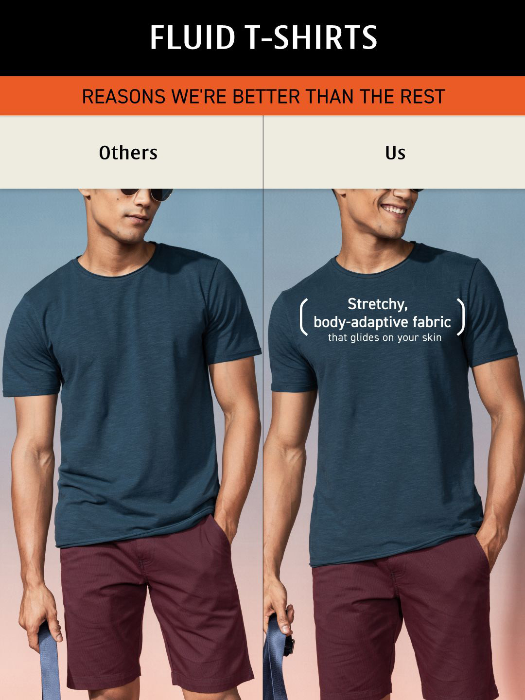 Fluid Tees Cool Navy
