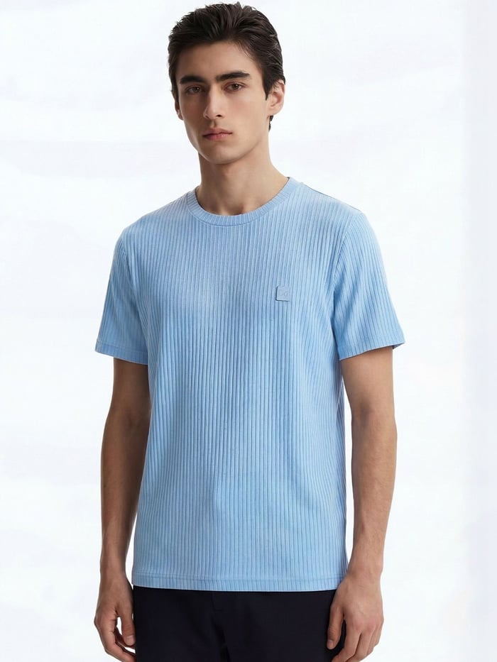 Striped T-Shirt Sunny Blue