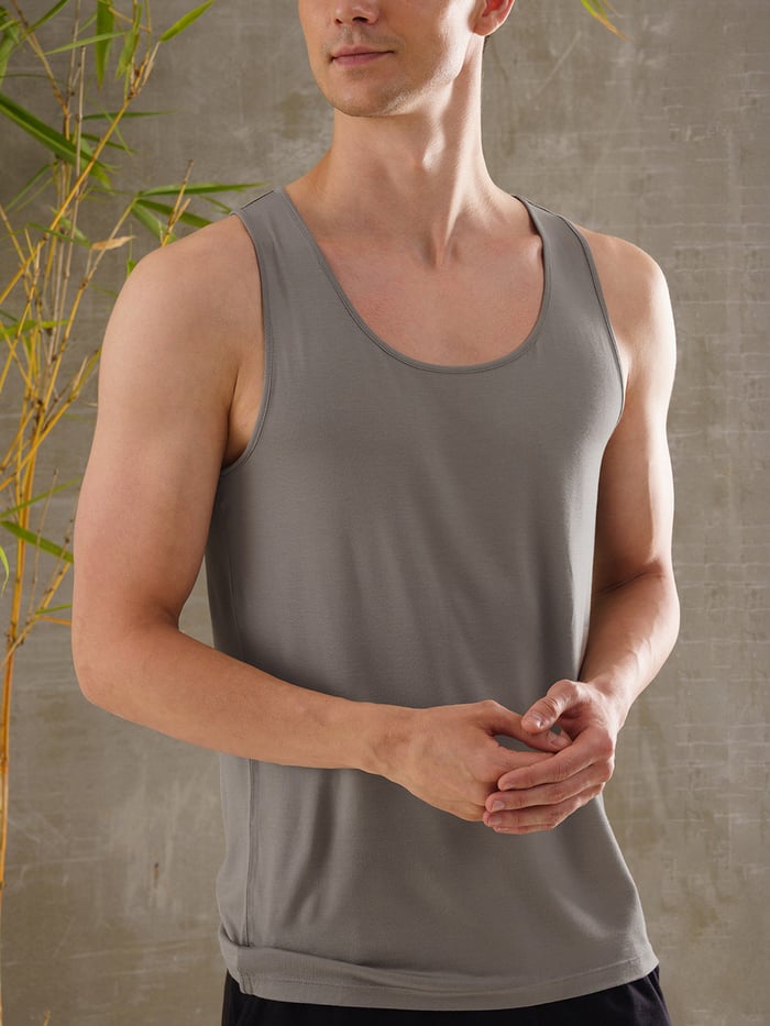 Neo-Skin Bamboo Vest Round Neck Rock Ridge