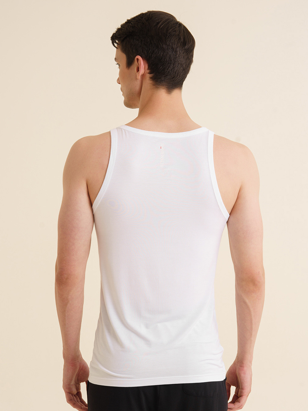 Neo-Skin Bamboo Vest Square Neck Chalk White