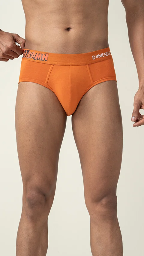 Deo-Soft Brief Hot Damn Sizzling Orange