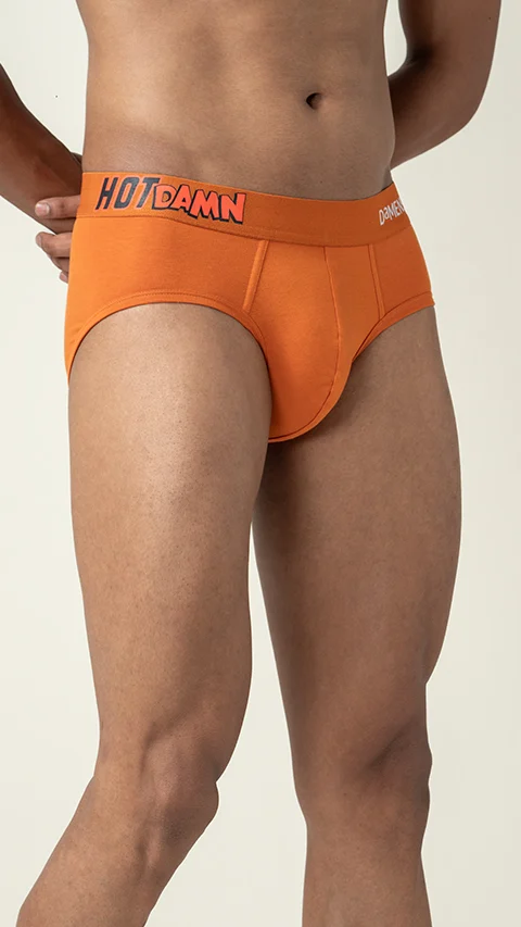 Deo-Soft Brief Hot Damn Sizzling Orange