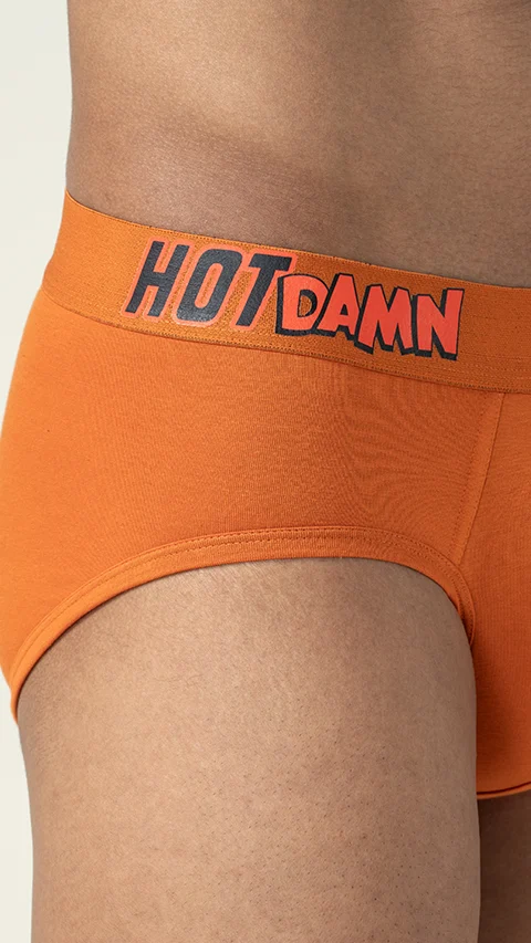 Deo-Soft Brief Hot Damn Sizzling Orange