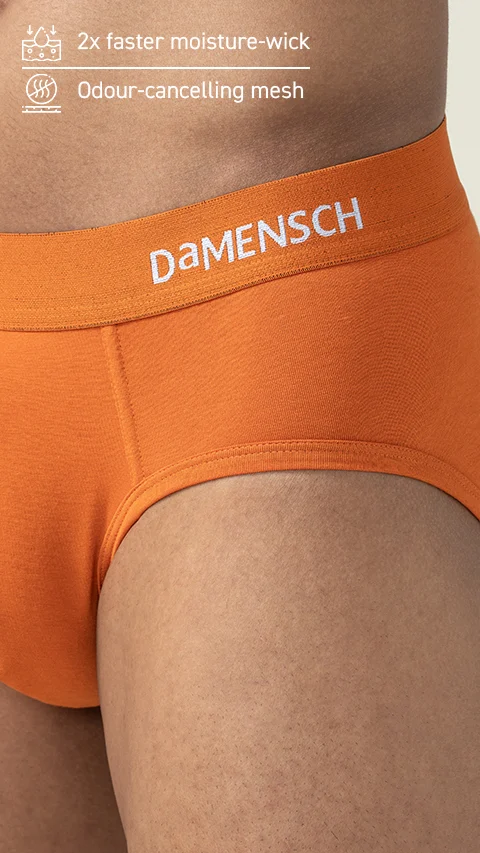 Deo-Soft Brief Hot Damn Sizzling Orange