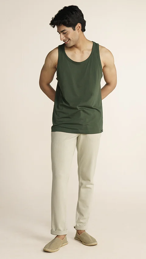 Fluid Casual Tank Tops Planet Green
