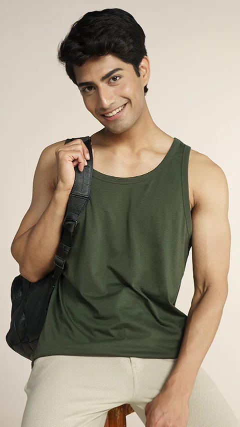 Fluid Casual Tank Tops Planet Green