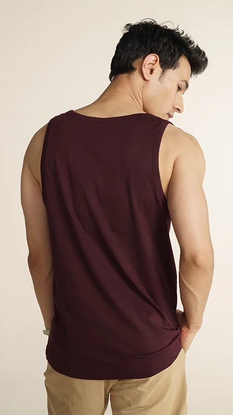 Fluid Casual Tank Tops Port Wine