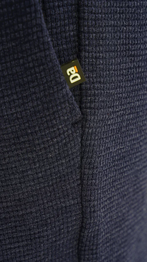 Statement Texture Waffle Shorts Navy Eclipse
