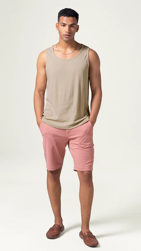 Statement Waffle Tank Top Vanilla Cream