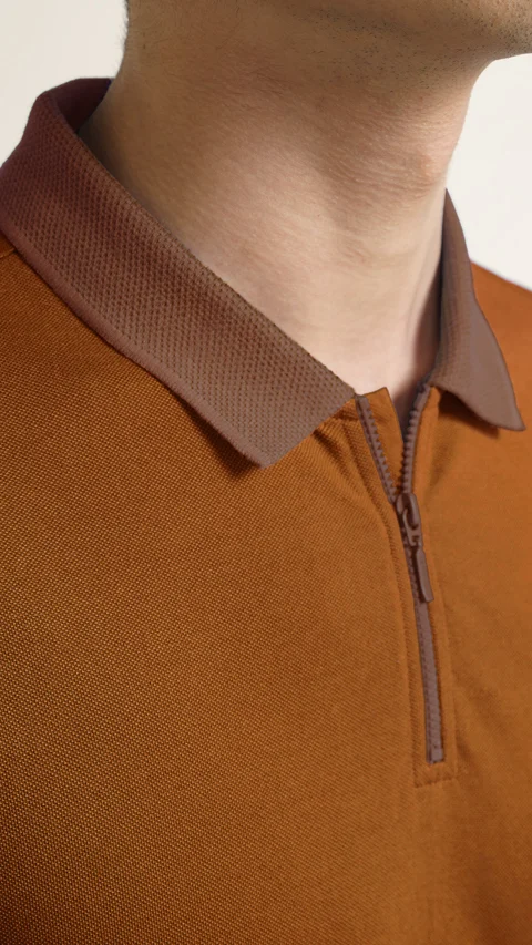Constant All-Degree Pique Polo Caramel Brown