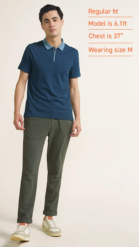Constant All-Degree Pique Polo Nautical Navy