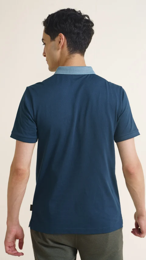 Constant All-Degree Pique Polo Nautical Navy